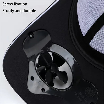 Solar Powered Fan Cap Ideal For Outdoor Activities