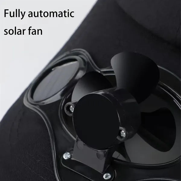 Solar Powered Fan Cap Ideal For Outdoor Activities