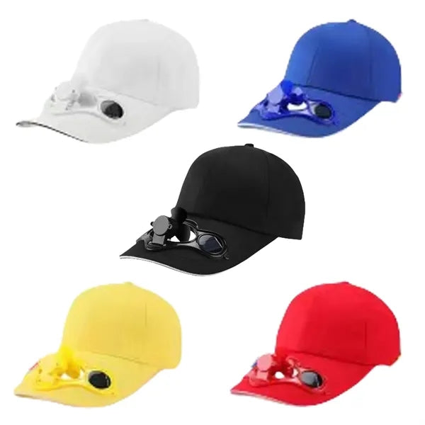 Solar Powered Fan Cap Ideal For Outdoor Activities