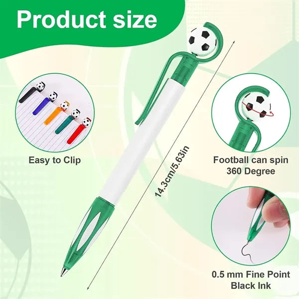 Retractable Soccer Shape Ballpoint Pen Retractable Soccer Sh