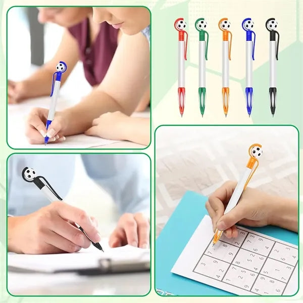 Retractable Soccer Shape Ballpoint Pen Retractable Soccer Sh