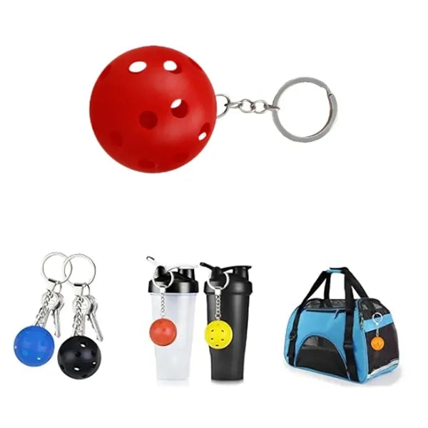 Custom Sports Perforated Ball Keychain for Golf Outdoor