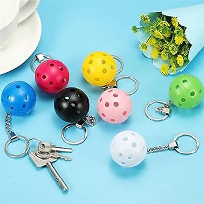 Custom Sports Perforated Ball Keychain for Golf Outdoor