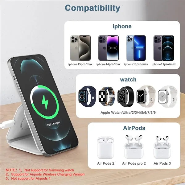 3 in 1 Foldable Wireless Charger