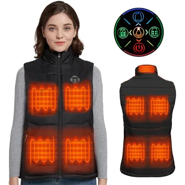 9 Heating Zones Electric Unisex Heated Vest