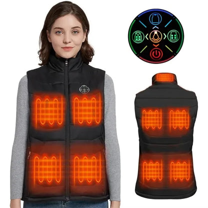 9 Heating Zones Electric Unisex Heated Vest