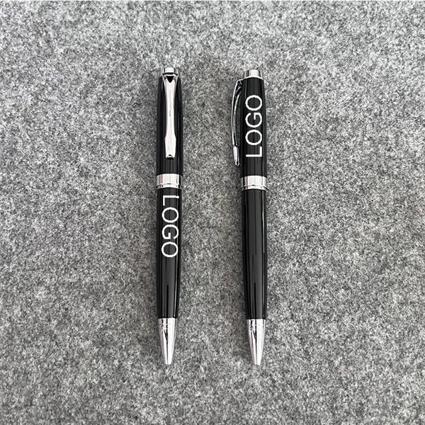Metal Rotating Ballpoint Pen Business Medium Oil Ink