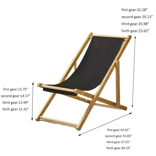 Solid Wood Beach Chair