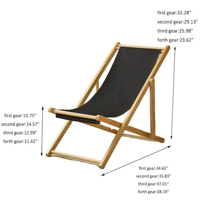 Solid Wood Beach Chair
