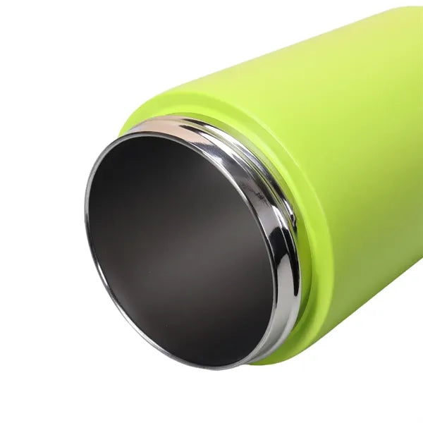 12-oz Stainless Steel Tumbler with Spill-Resistant Straw