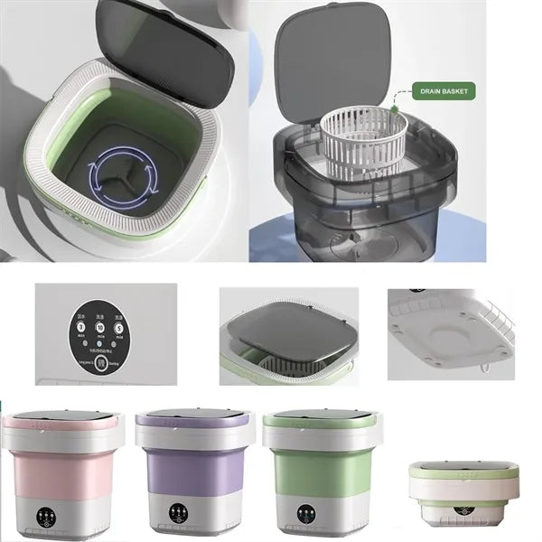 12L Capacity Portable Foldable Mini Washing Machine for Trav