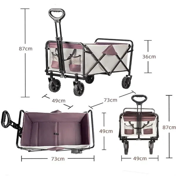 Camping Collapsoble Beach Shopping Convertible Stroll Utilit