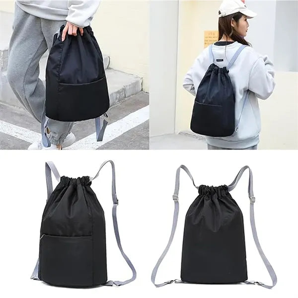 Portable Oxford Cloth Drawstring Backpack Bag