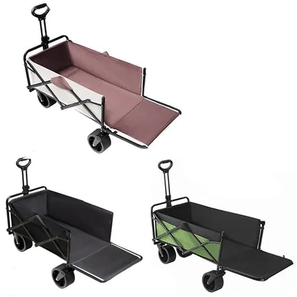 Collapsible Heavy Duty Beach Grocery Cart Camping Outdoor  U