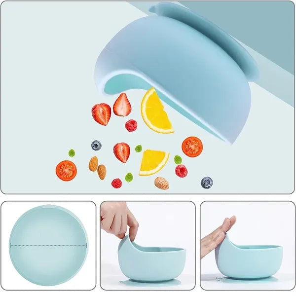 Silicone Suction Baby Soft Spill Resistant Bowl
