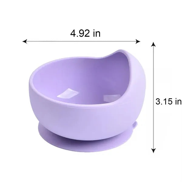Silicone Suction Baby Soft Spill Resistant Bowl