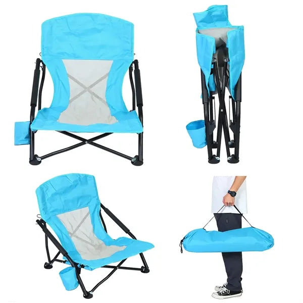 Portable Tech Outdoor Camping Beach Fishing Recliner Chair