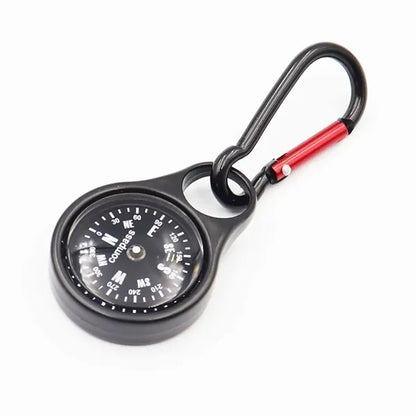 Zinc Alloy Outdoor Hanging Ring Carabiner Survival Compass