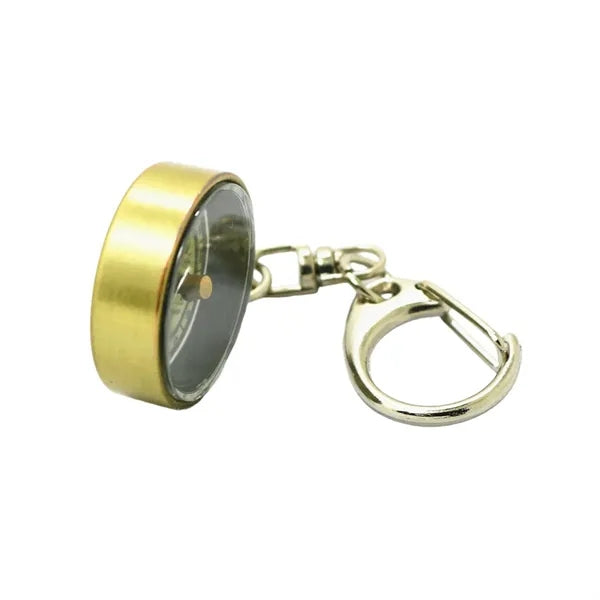 Zinc Alloy Compact Vintage Portable Pocket Compass Keychain