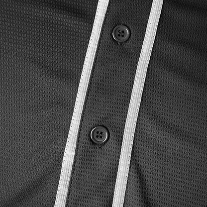 Custom Blank Baseball Jersey Short Sleeve Hip Hop Style