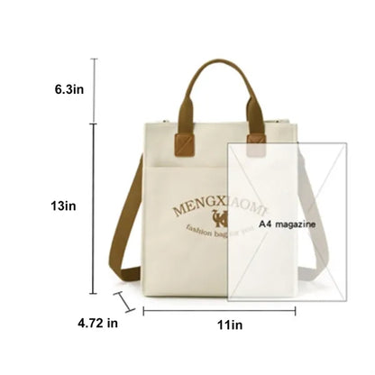 Canvas Tote Purse Crossbody with Top Handle Shoulder Bag