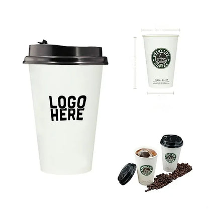 12OZ Disposable Paper Cup with Lid