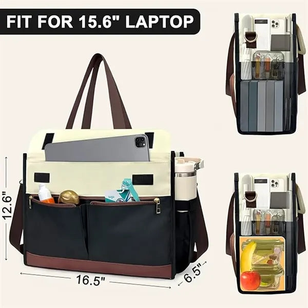 Insulated Lunch Tote Bag with Laptop Compartment