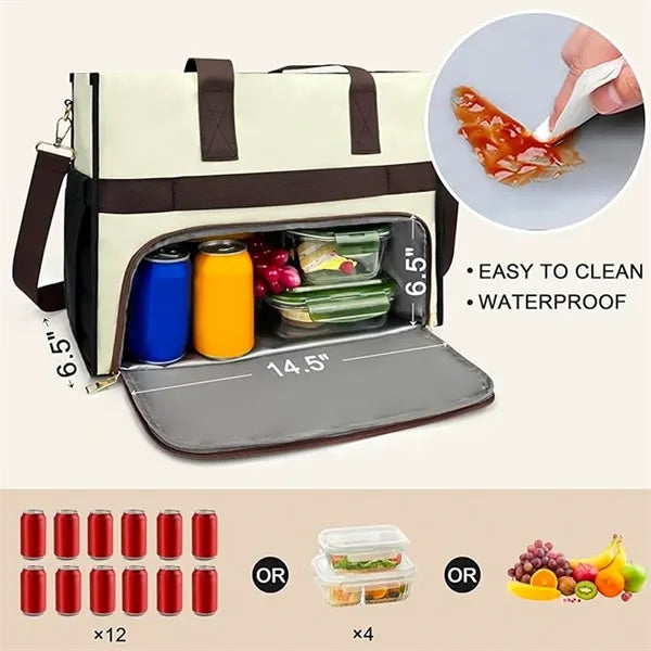 Insulated Lunch Tote Bag with Laptop Compartment
