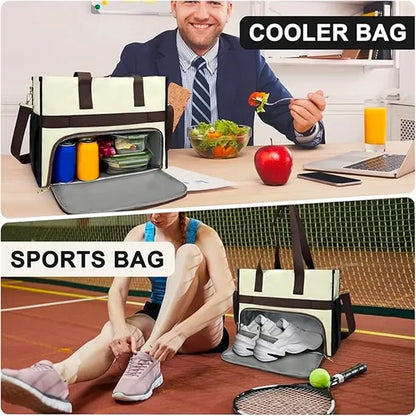 Insulated Lunch Tote Bag with Laptop Compartment