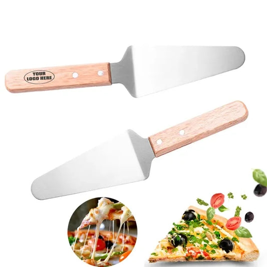 Wooden Handled Cheese Pizza Baking Spatula