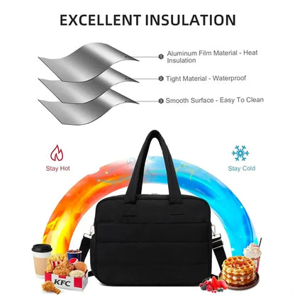Insulated Lunch Tote Bag for Women Laptop Purse for Work