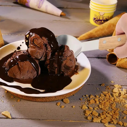 Stainless Steel Wooden Handle Ice Cream Scoop