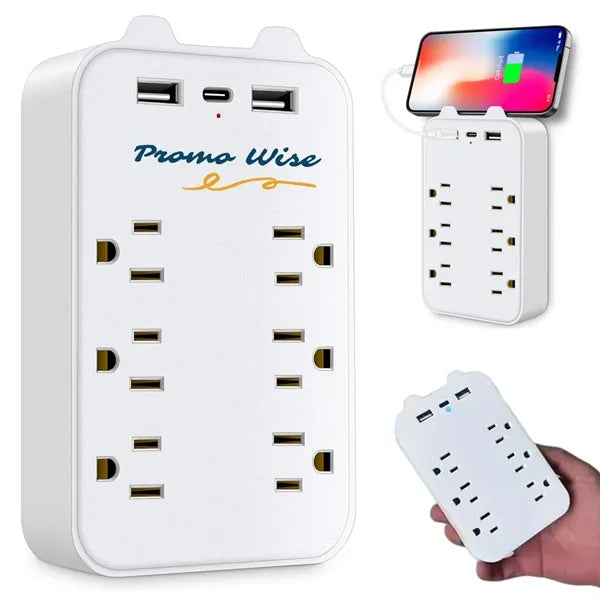 9-in-1 Charging Station with 6 AC Outlets and 3 USB Ports