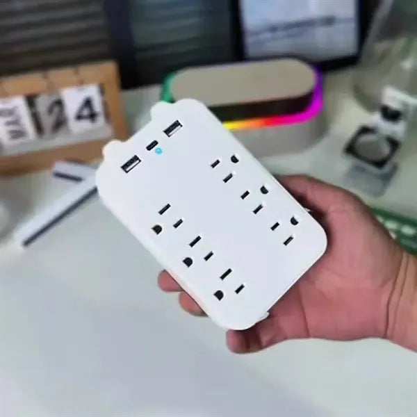 9-in-1 Charging Station with 6 AC Outlets and 3 USB Ports