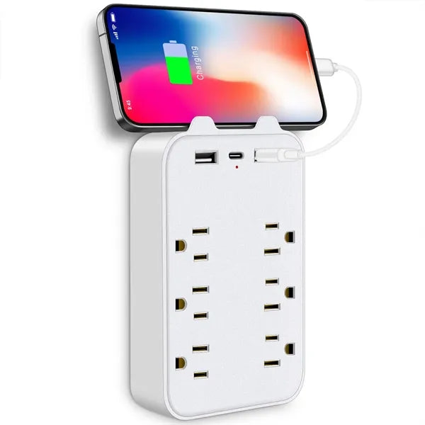 9-in-1 Charging Station with 6 AC Outlets and 3 USB Ports