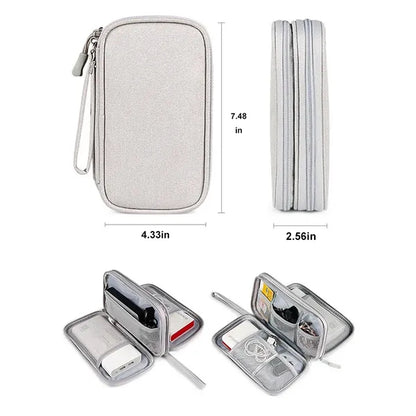 Portable Electronic Organizer Bag Universal Storage Case