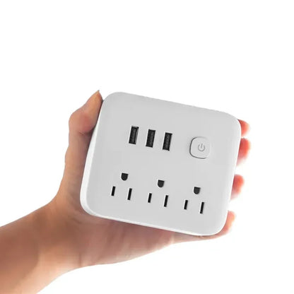 7-in-1 Wall Charger with 3 AC Outlets and 4 USB Ports