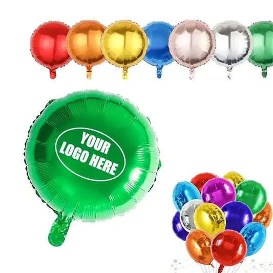 18" Party Decor Round Mylar Foil Balloons
