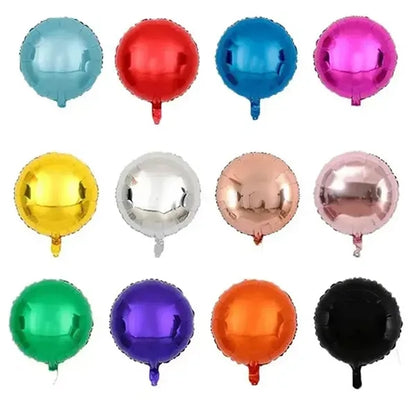 18" Party Decor Round Mylar Foil Balloons