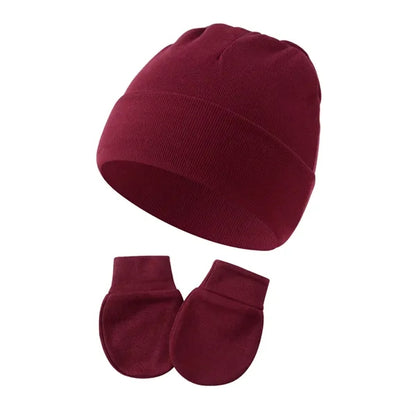 Newborn Baby Cap and Mitten Set
