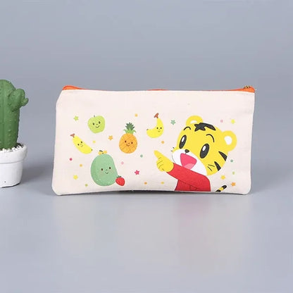 DIY Blank Canvas Zipper Pencil Pouch Makeup Bag