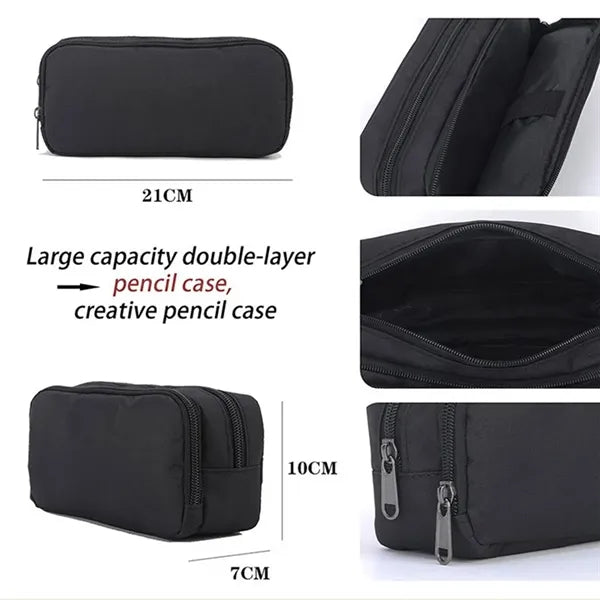 Large Capacity Pencil Case Pouch Office Stationery Organizer