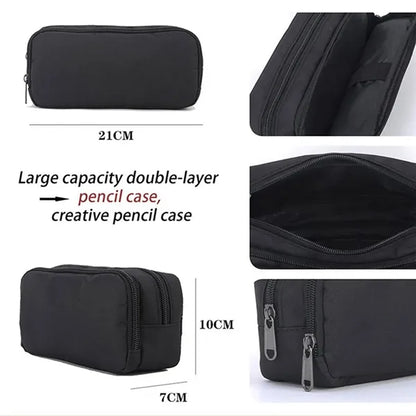 Large Capacity Pencil Case Pouch Office Stationery Organizer