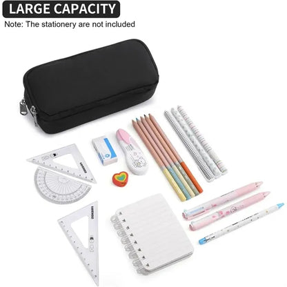 Large Capacity Pencil Case Pouch Office Stationery Organizer