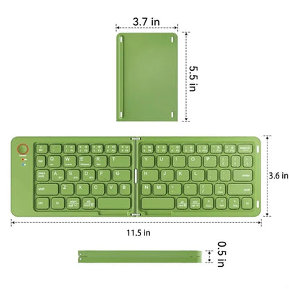 Wireless Foldable Bluetooth Keyboard Portable Mini Laptop