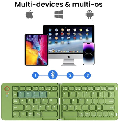 Wireless Foldable Bluetooth Keyboard Portable Mini Laptop