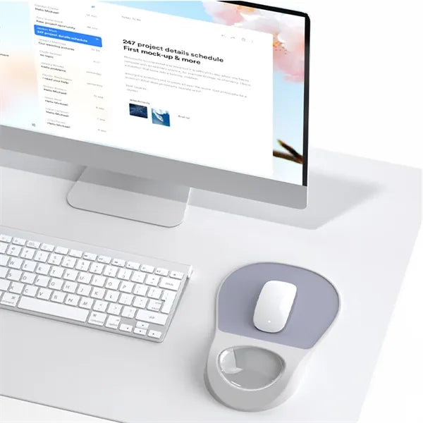 Ergonomic Mouse Pad With Wrist Rest Silicone Office Mat