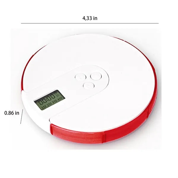 Portable Smart Pill Box Medicine Organizer With Timer