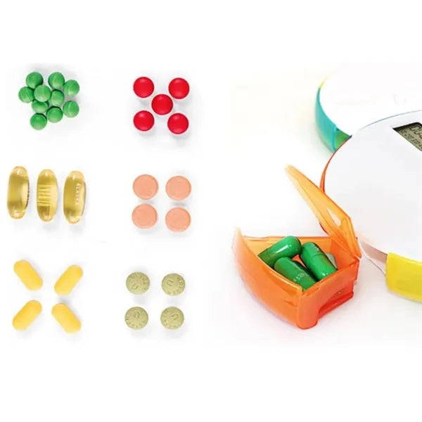 Portable Smart Pill Box Medicine Organizer With Timer