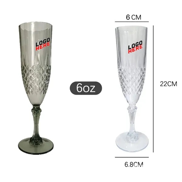 Plastic Champagne Flutes Wine Glasses Goblet Cups